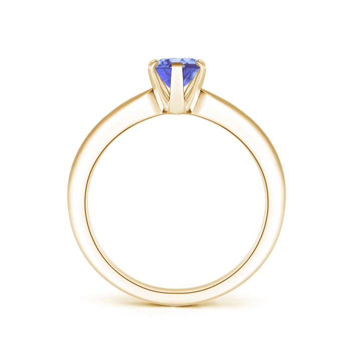 A - Tanzanite / 0.8 CT / 14 KT Yellow Gold