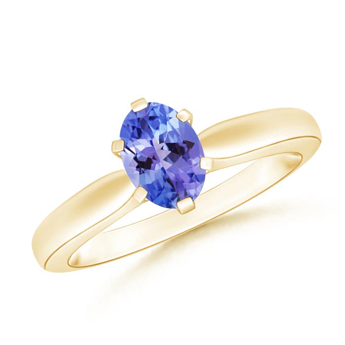 AA - Tanzanite / 0.8 CT / 14 KT Yellow Gold