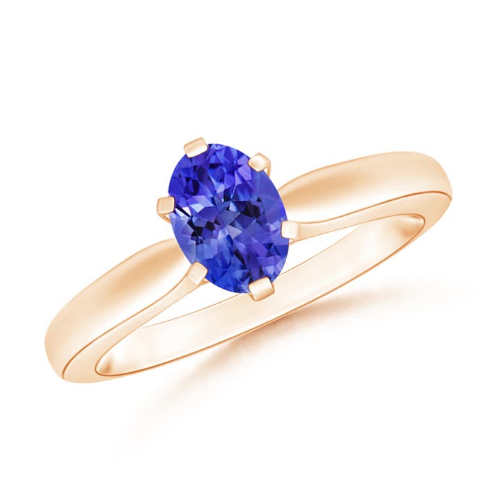 AAA - Tanzanite / 0.8 CT / 14 KT Rose Gold