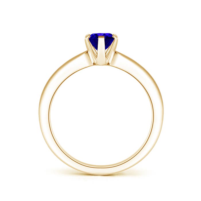 AAAA - Tanzanite / 0.8 CT / 14 KT Yellow Gold