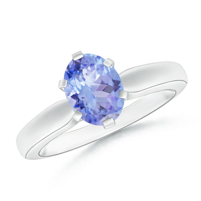 A - Tanzanite / 1.25 CT / 14 KT White Gold