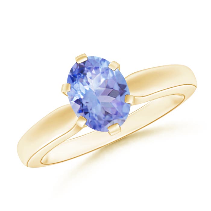 A - Tanzanite / 1.25 CT / 14 KT Yellow Gold