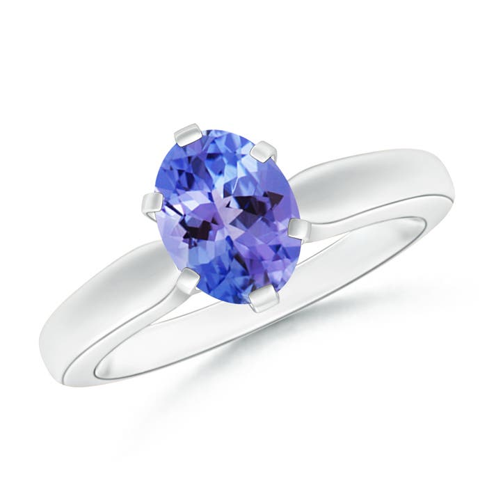 AA - Tanzanite / 1.25 CT / 14 KT White Gold