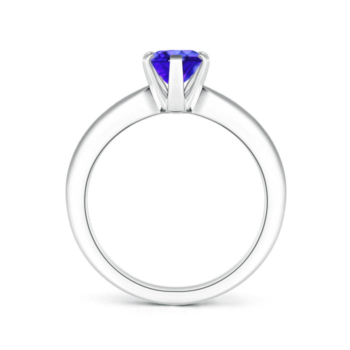 AAA - Tanzanite / 1.25 CT / 14 KT White Gold