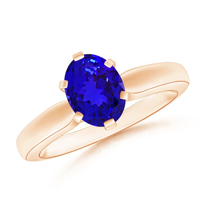 AAAA - Tanzanite / 1.25 CT / 14 KT Rose Gold