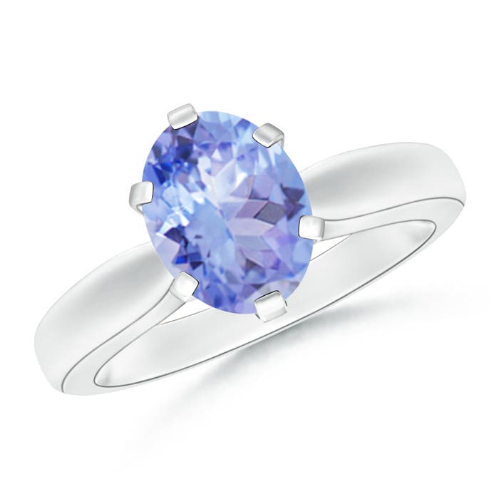 A - Tanzanite / 1.9 CT / 14 KT White Gold