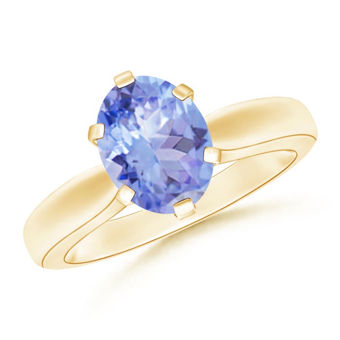 A - Tanzanite / 1.9 CT / 14 KT Yellow Gold