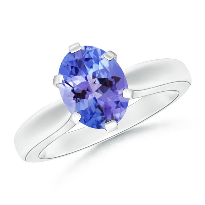 AA - Tanzanite / 1.9 CT / 14 KT White Gold