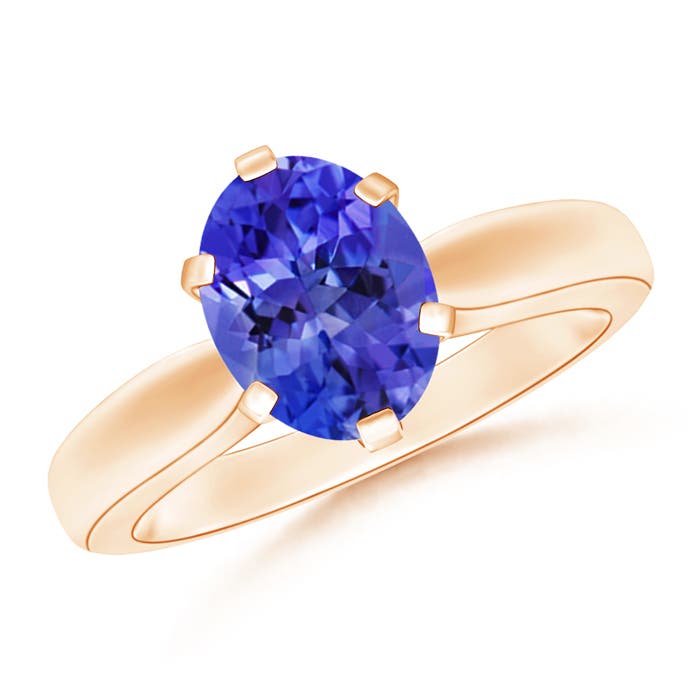 AAA - Tanzanite / 1.9 CT / 14 KT Rose Gold