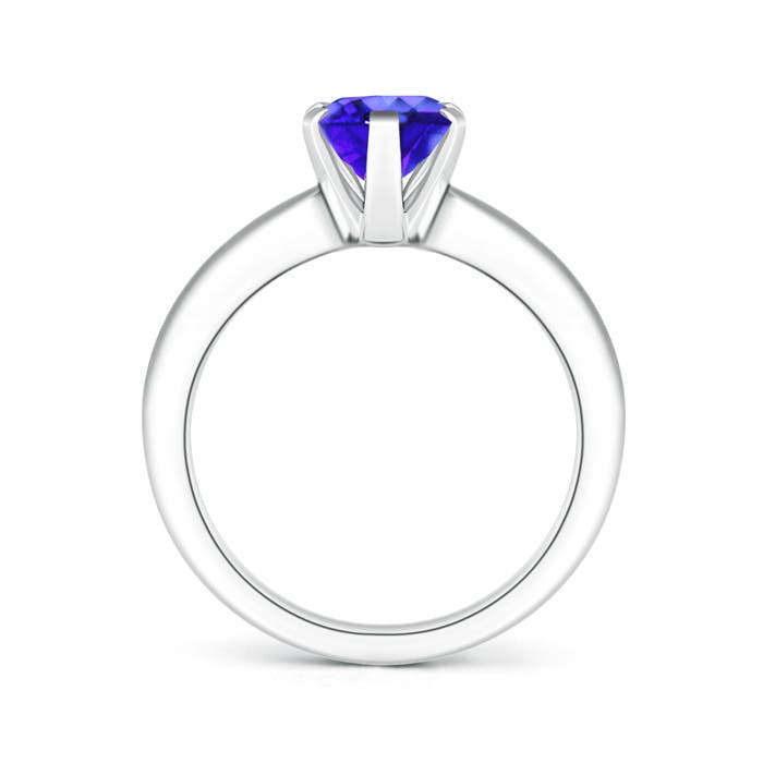 AAA - Tanzanite / 1.9 CT / 14 KT White Gold