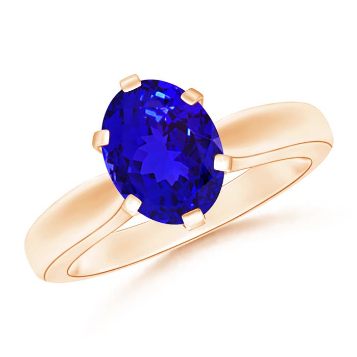 AAAA - Tanzanite / 1.9 CT / 14 KT Rose Gold