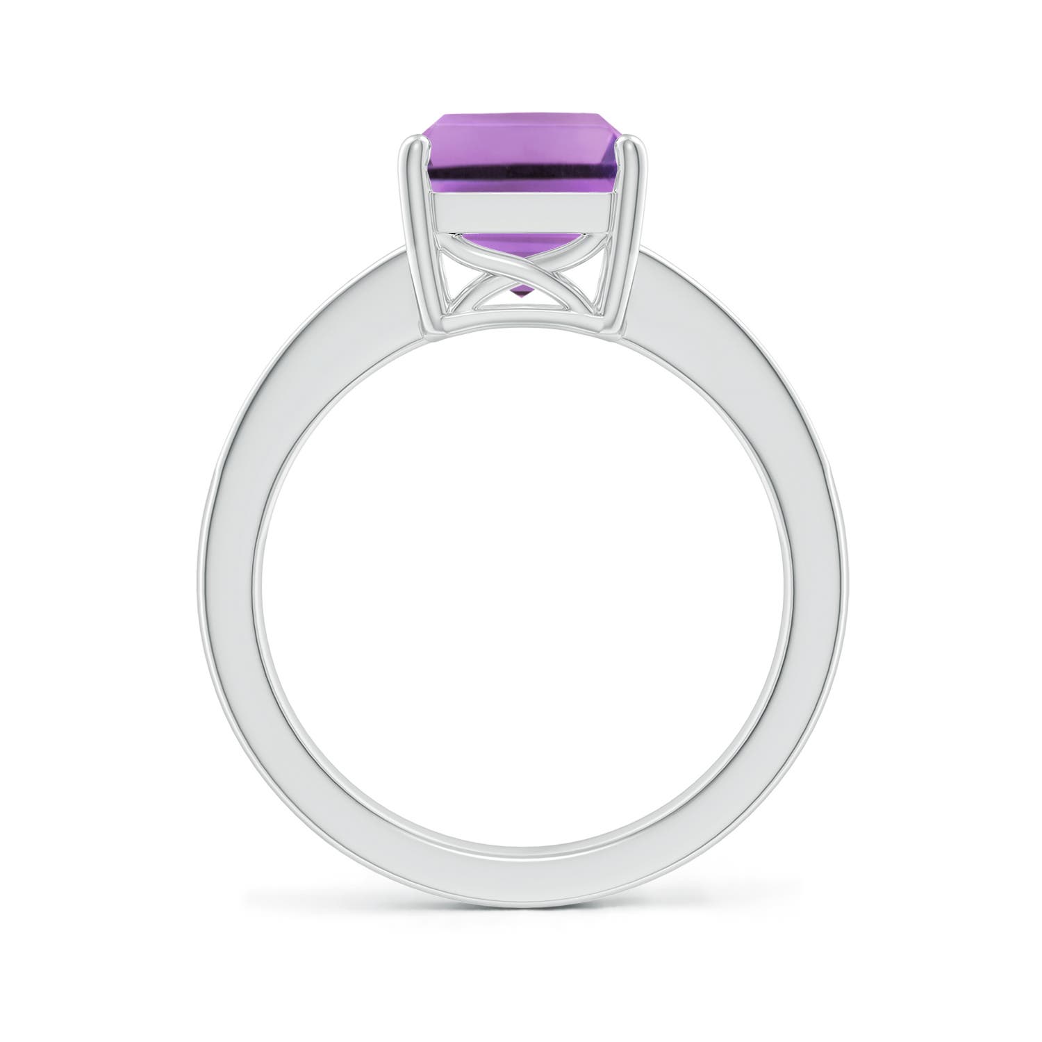 A - Amethyst / 3.07 CT / 14 KT White Gold