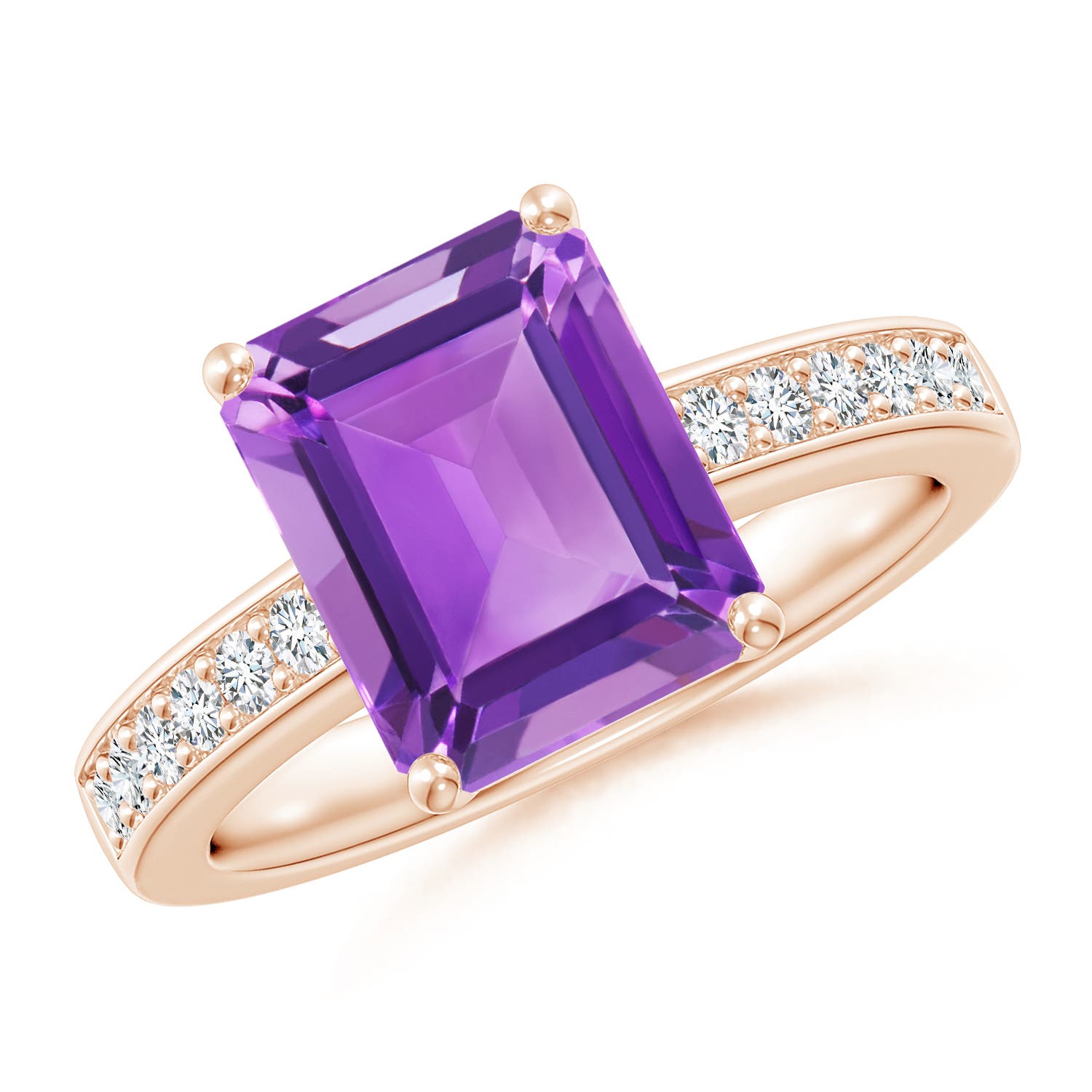 AA - Amethyst / 3.07 CT / 14 KT Rose Gold