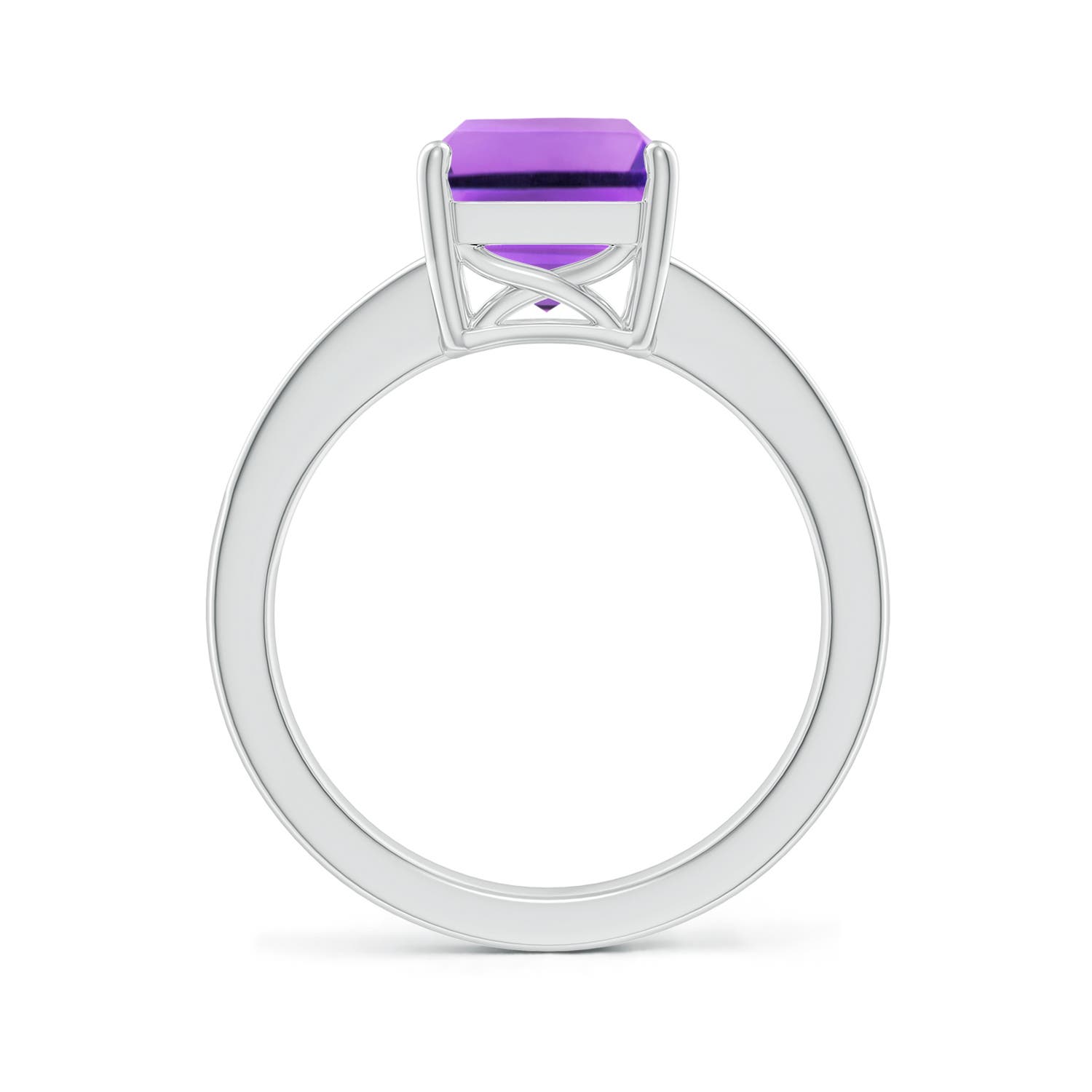 AA - Amethyst / 3.07 CT / 14 KT White Gold