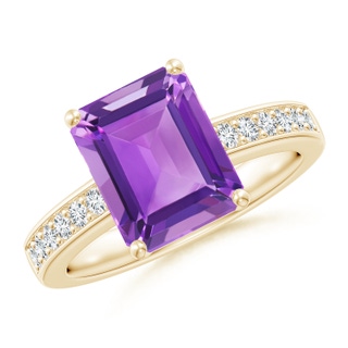 Emerald Cut AA Amethyst