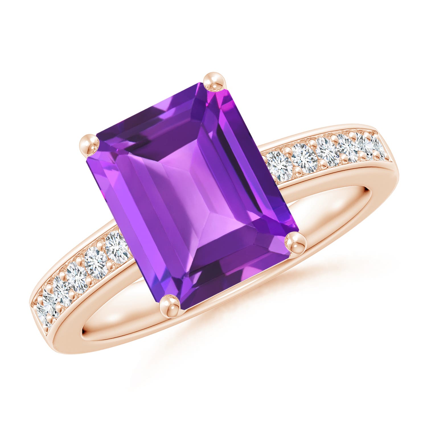 AAA - Amethyst / 3.07 CT / 14 KT Rose Gold