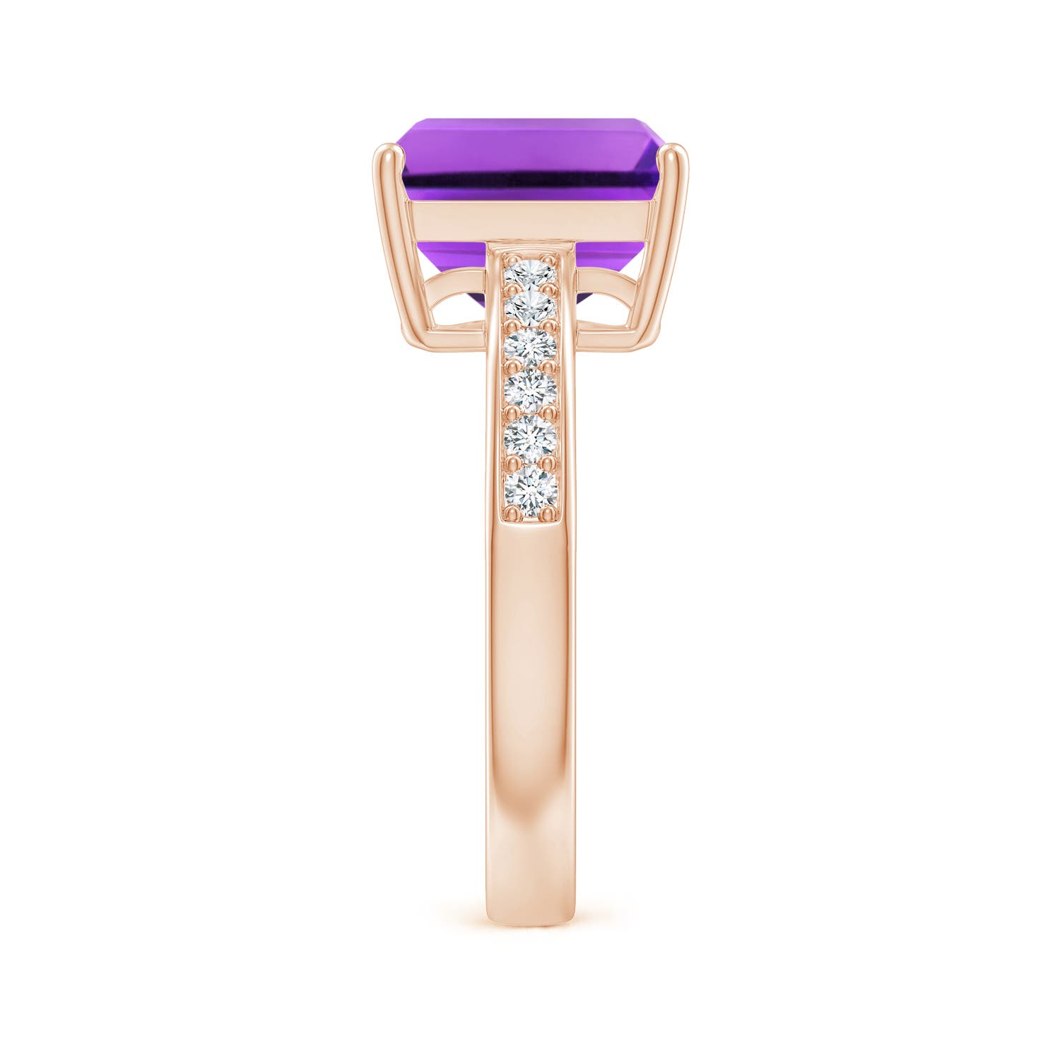 AAA - Amethyst / 3.07 CT / 14 KT Rose Gold