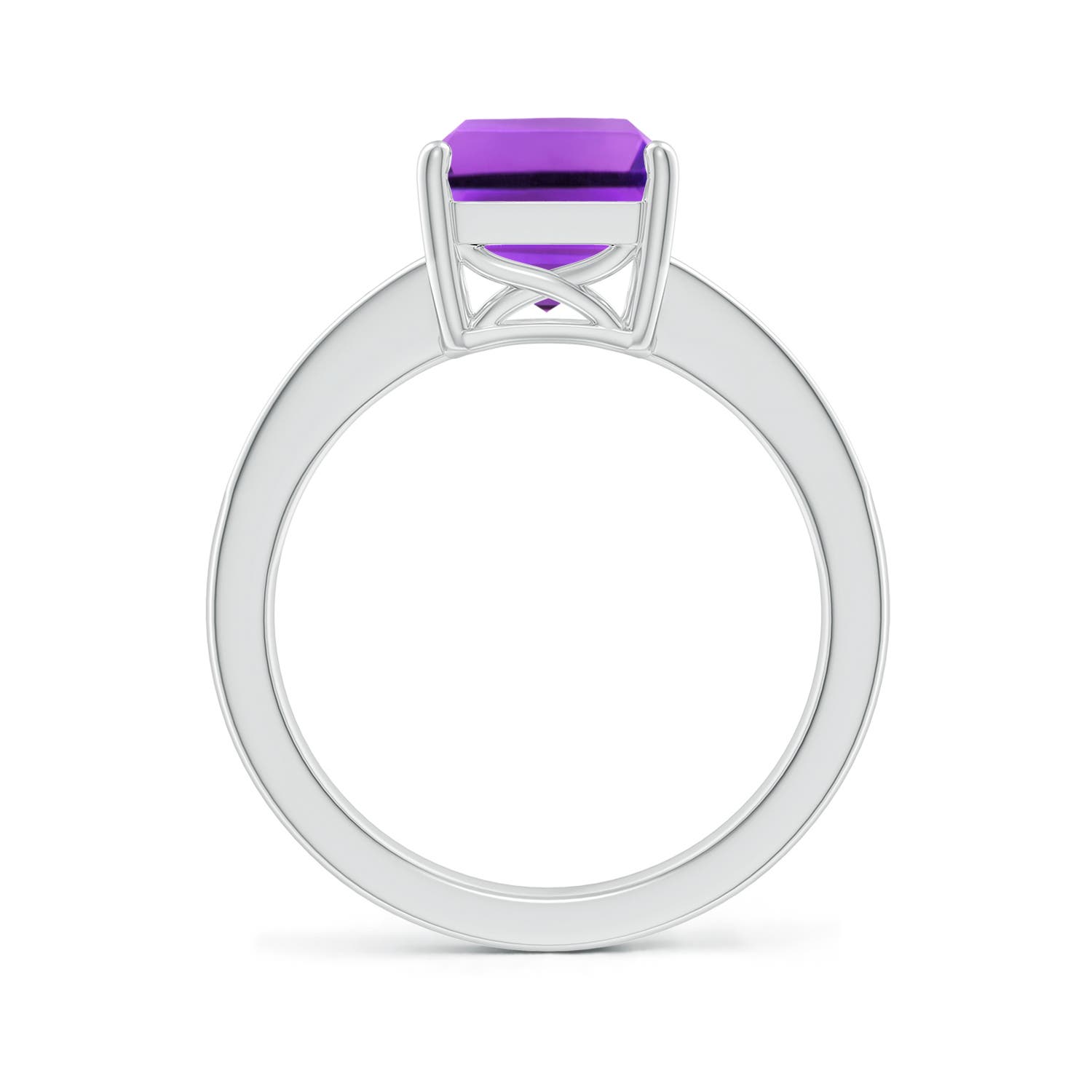 AAA - Amethyst / 3.07 CT / 14 KT White Gold