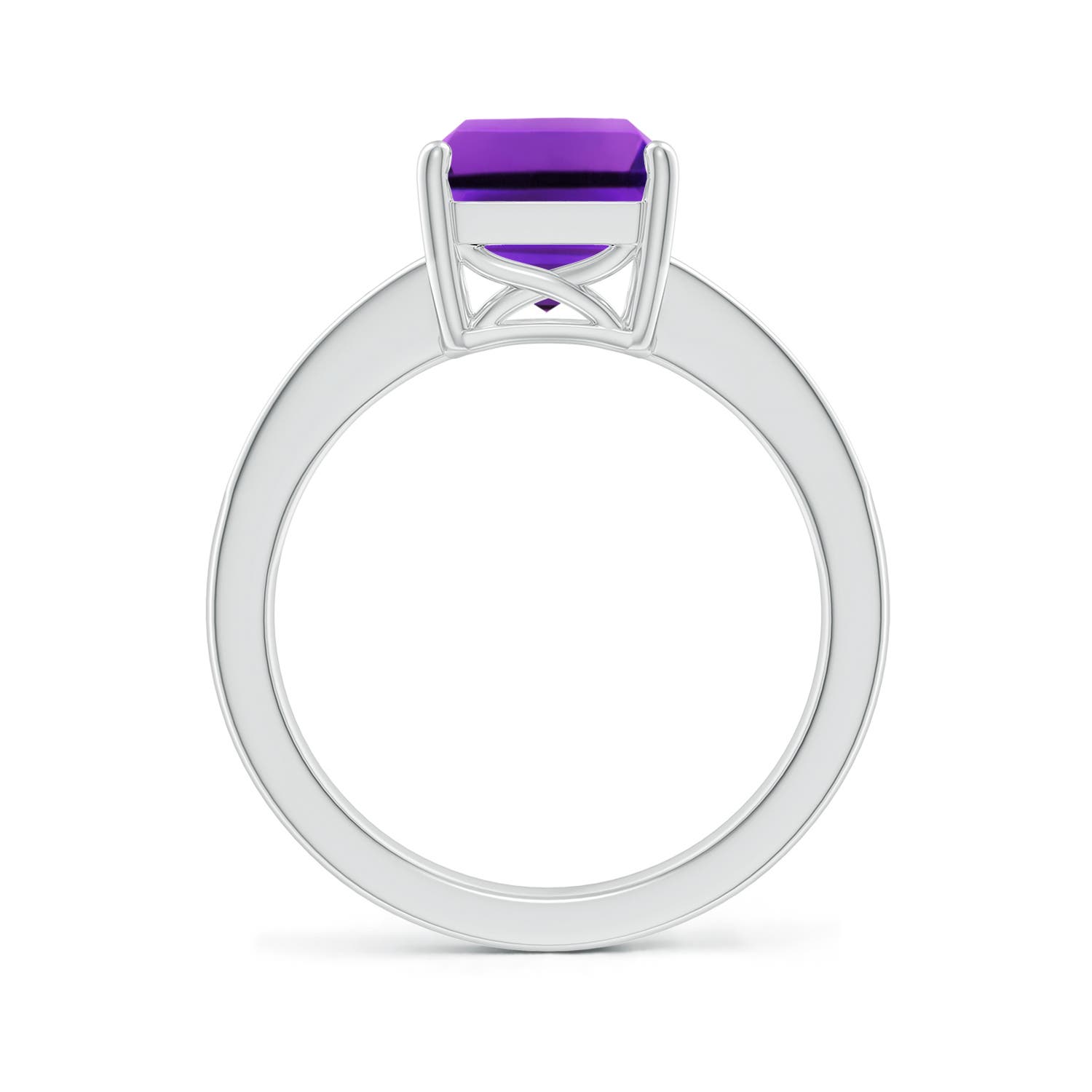 AAAA - Amethyst / 3.07 CT / 14 KT White Gold