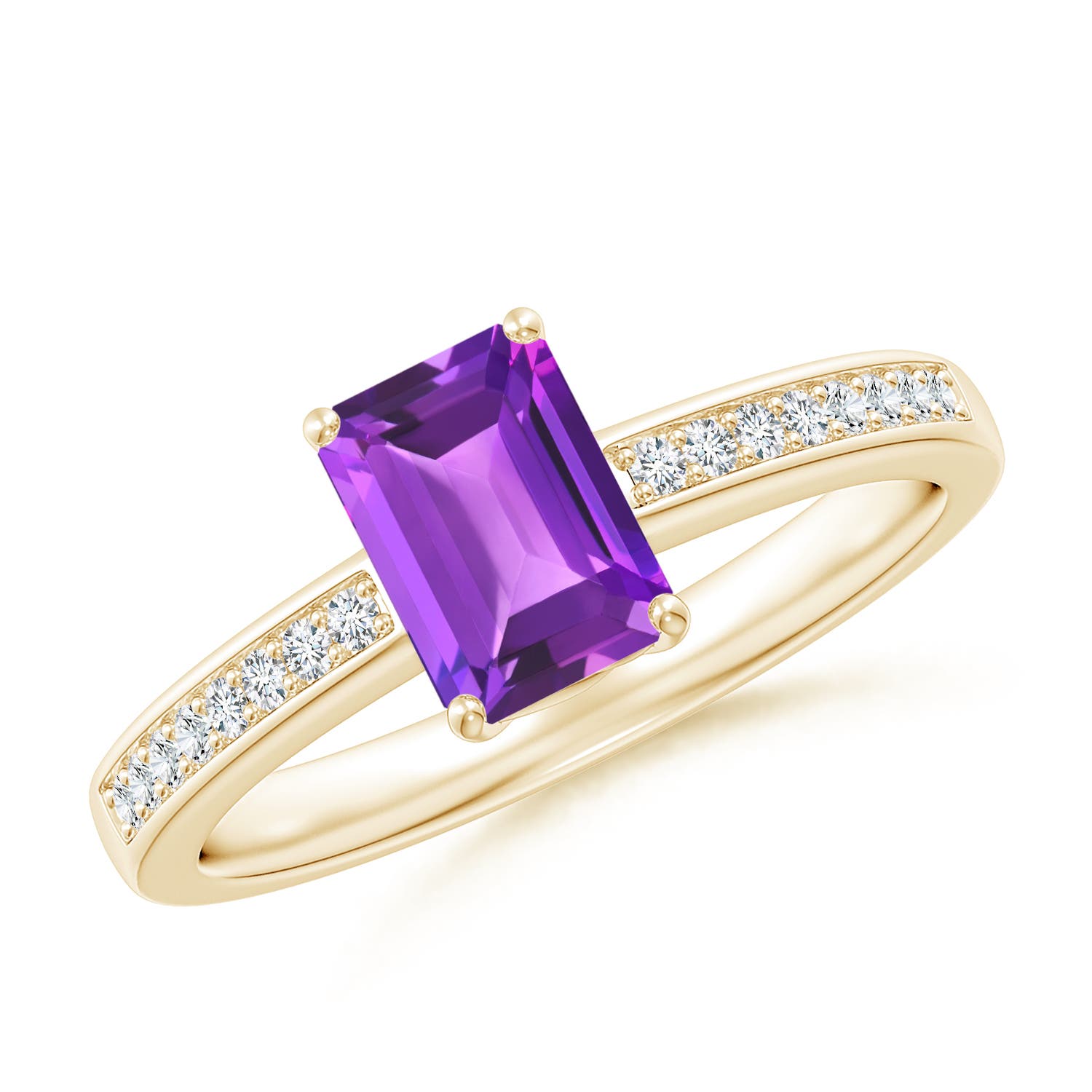 AAA - Amethyst / 1.03 CT / 14 KT Yellow Gold