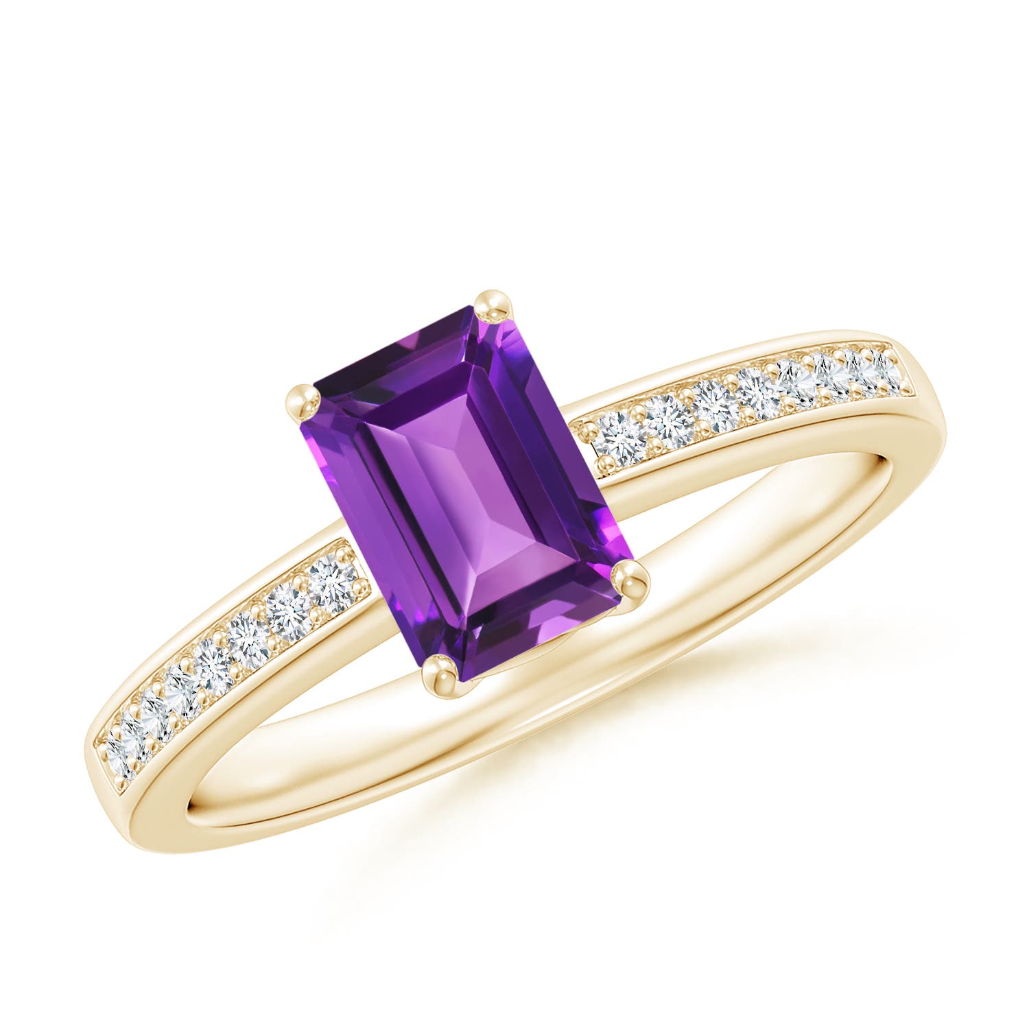 AAAA - Amethyst / 1.03 CT / 14 KT Yellow Gold