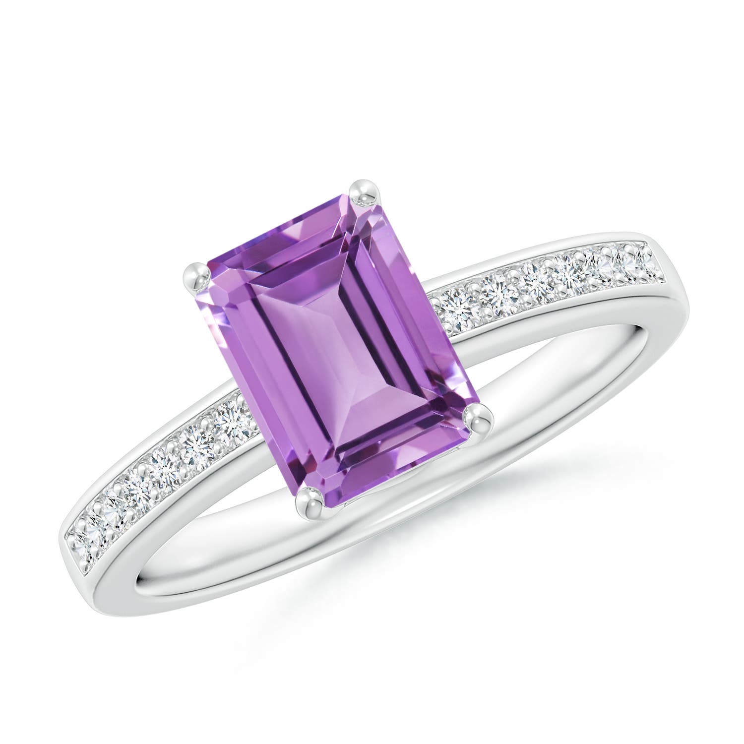 A - Amethyst / 1.64 CT / 14 KT White Gold