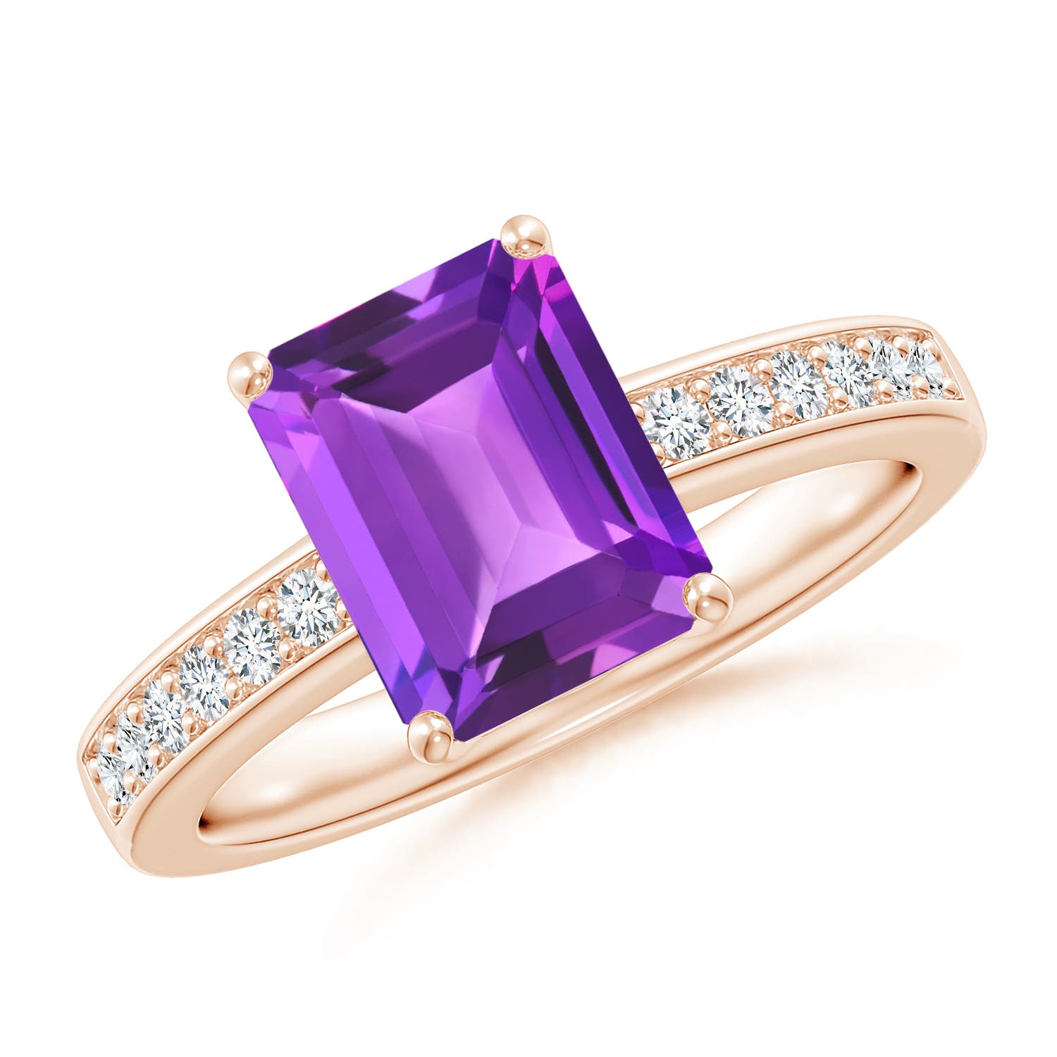 AAA - Amethyst / 2.34 CT / 14 KT Rose Gold