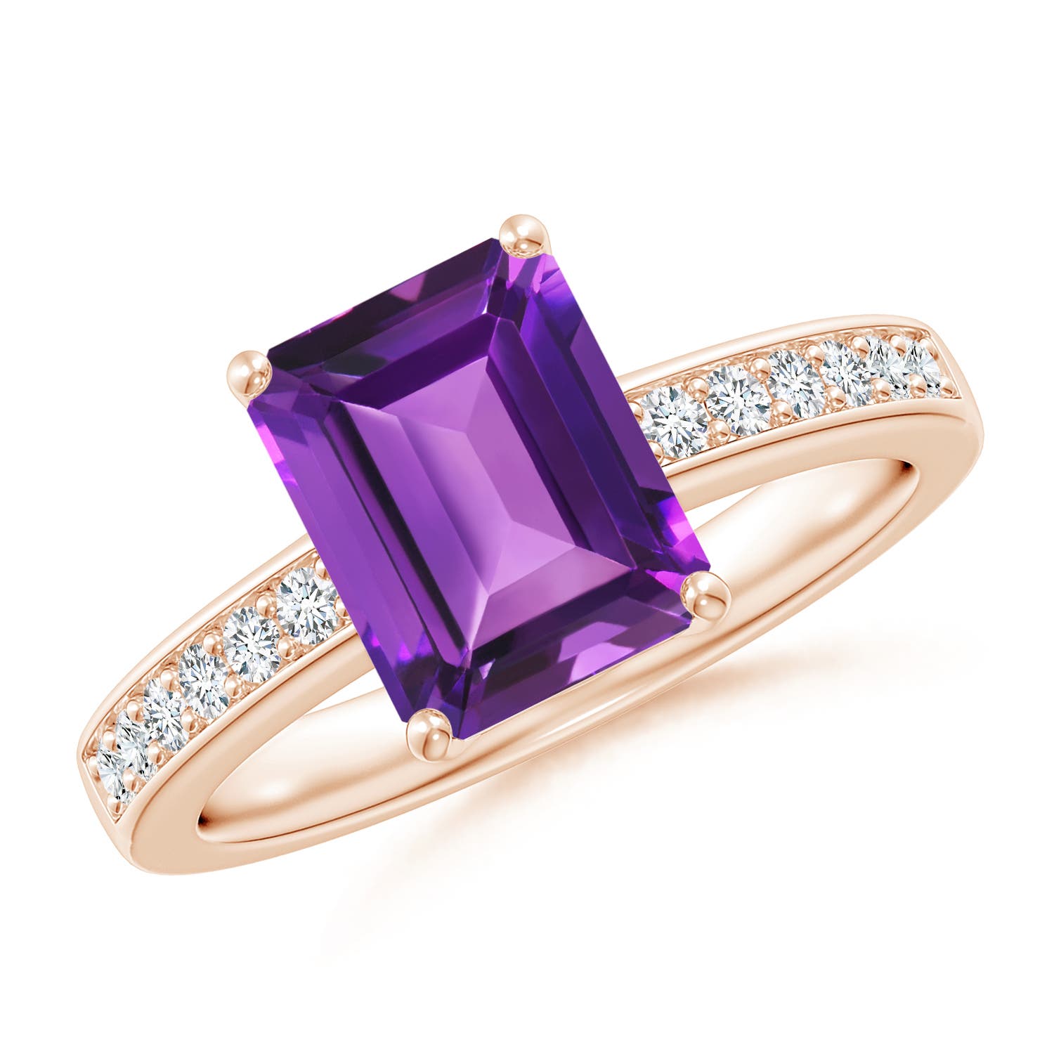 AAAA - Amethyst / 2.34 CT / 14 KT Rose Gold