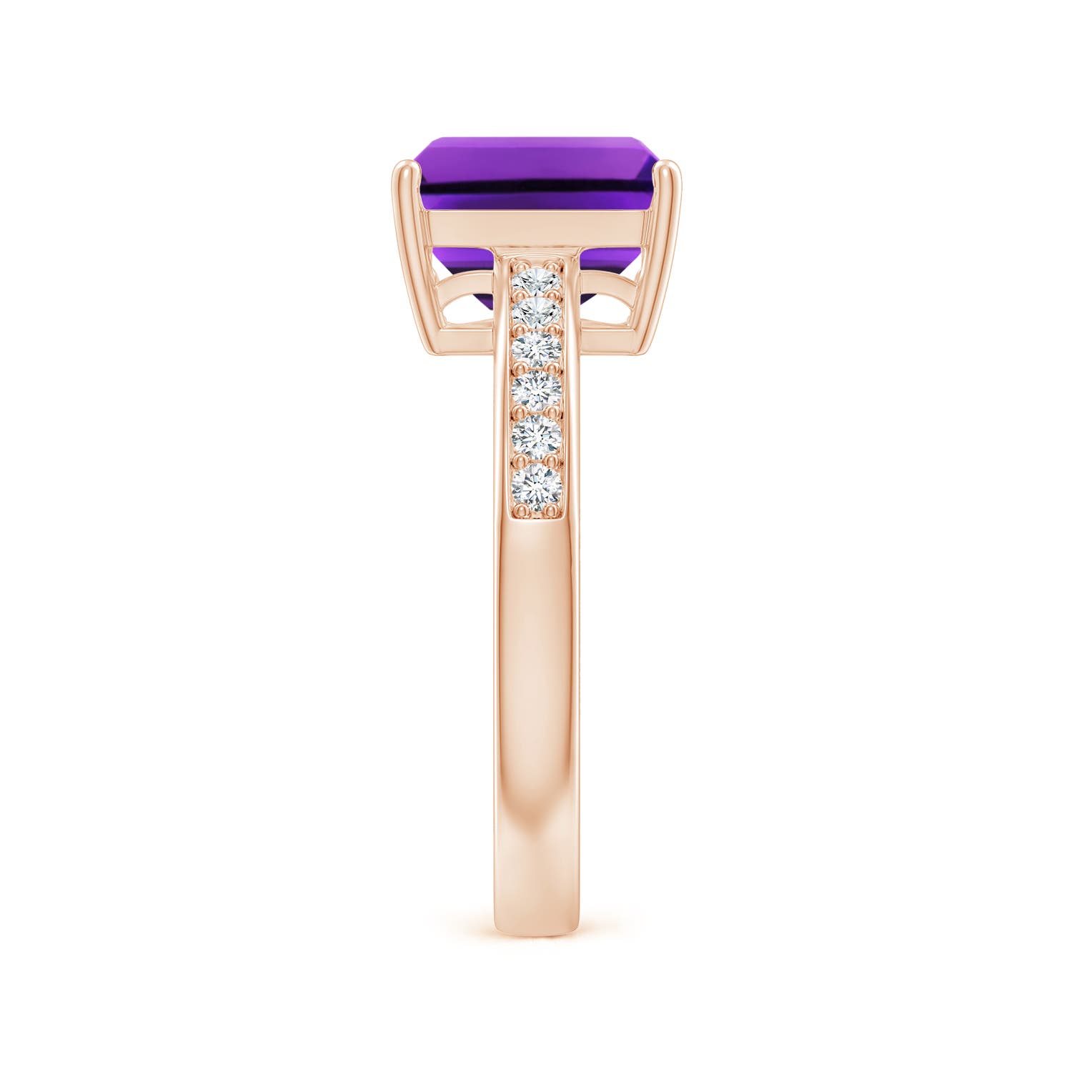 AAAA - Amethyst / 2.34 CT / 14 KT Rose Gold