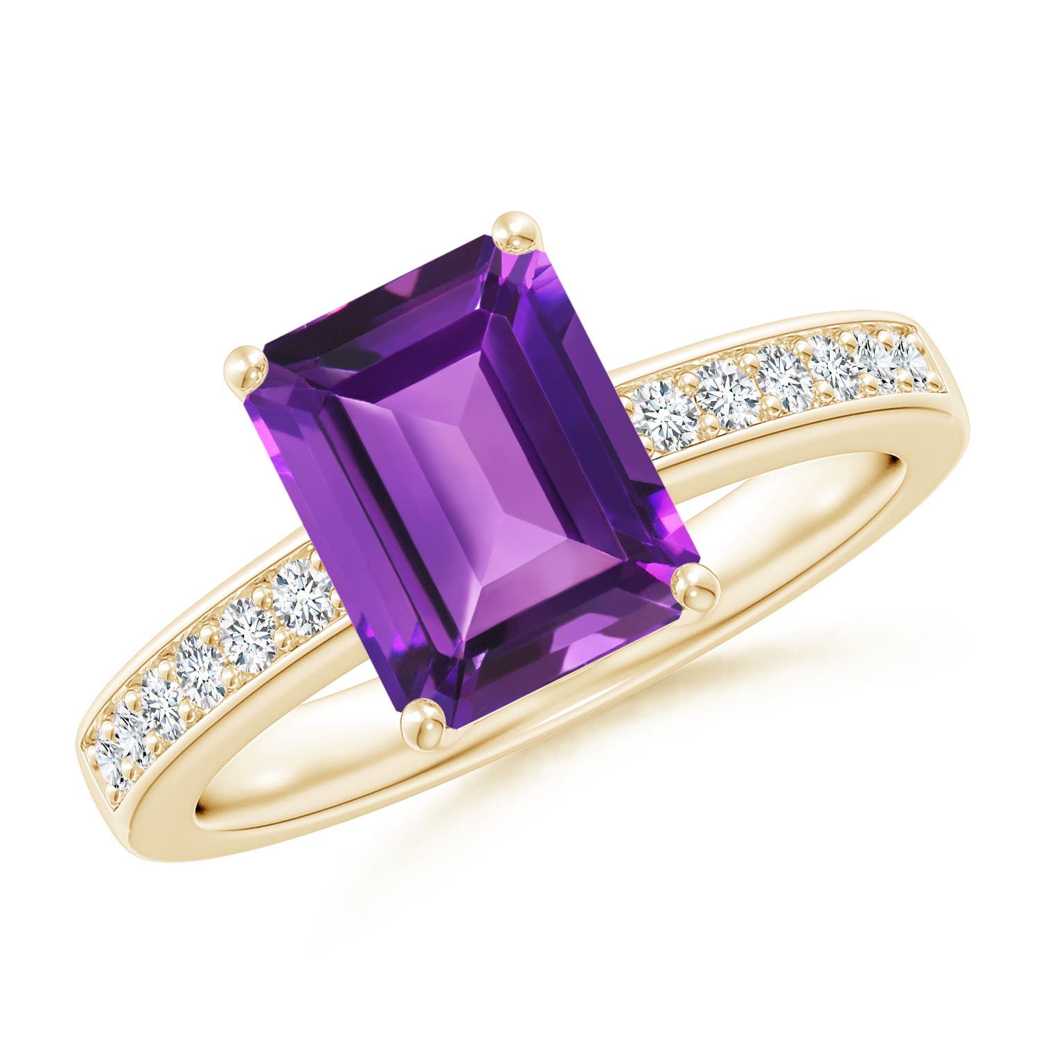 AAAA - Amethyst / 2.34 CT / 14 KT Yellow Gold