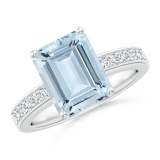 Emerald Cut A Aquamarine