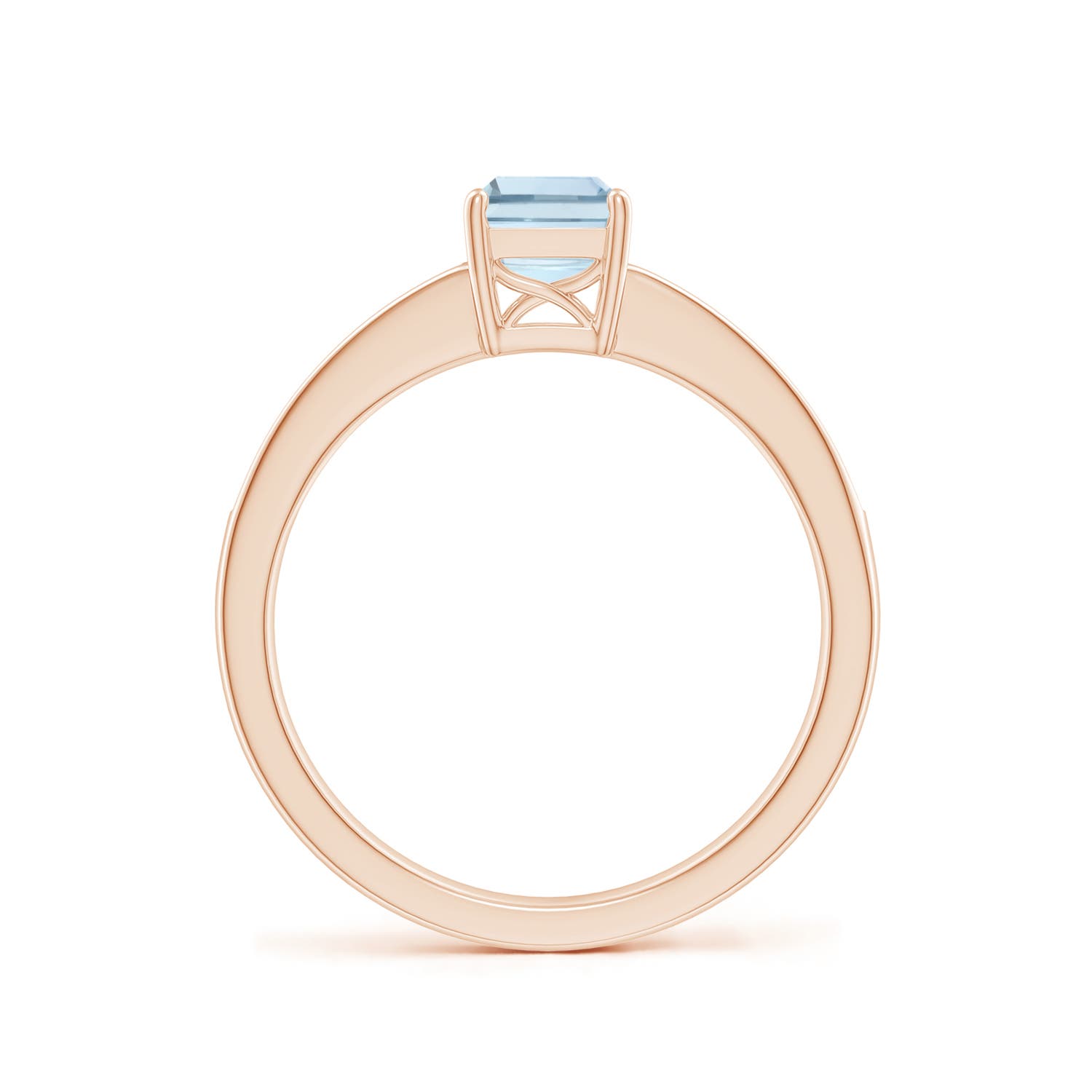 A - Aquamarine / 0.93 CT / 14 KT Rose Gold