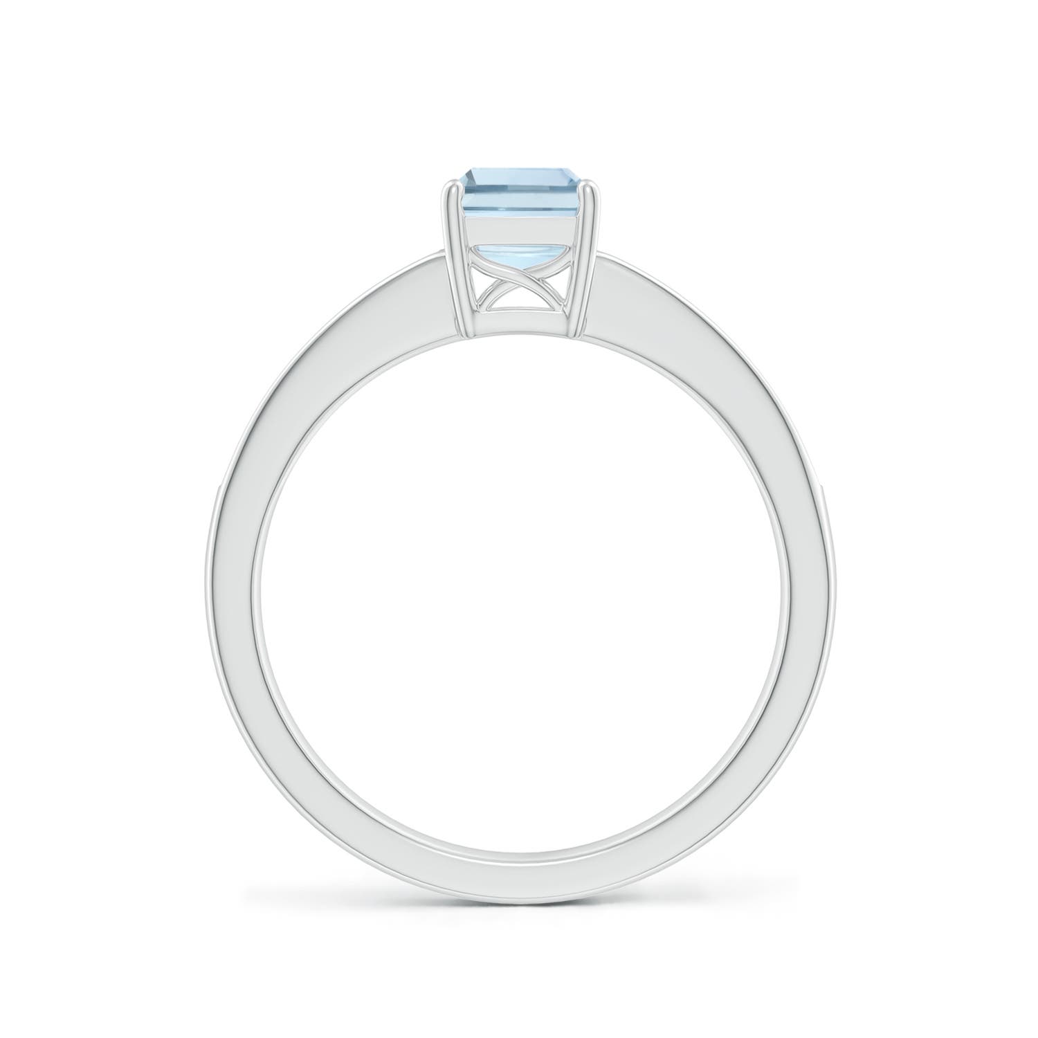 A - Aquamarine / 0.93 CT / 14 KT White Gold