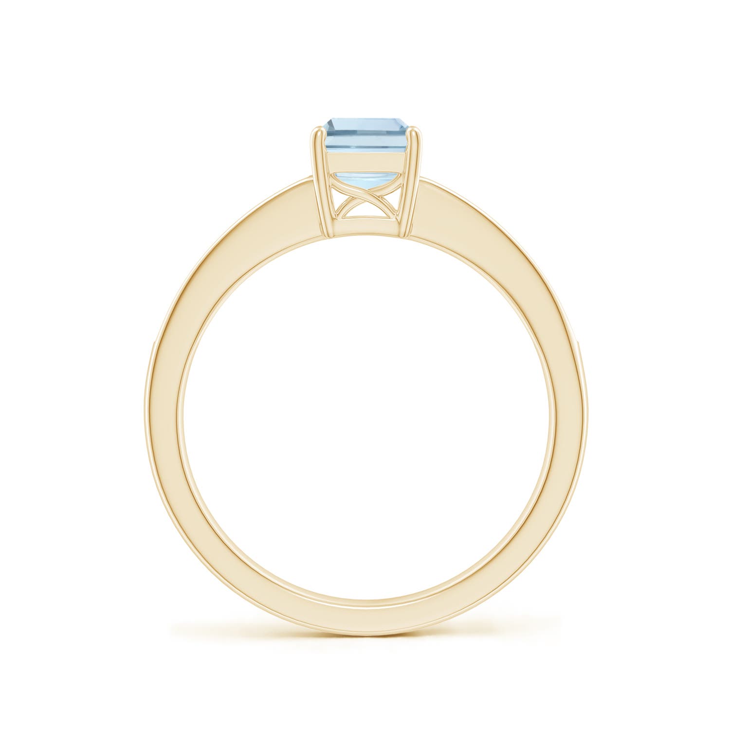 A - Aquamarine / 0.93 CT / 14 KT Yellow Gold