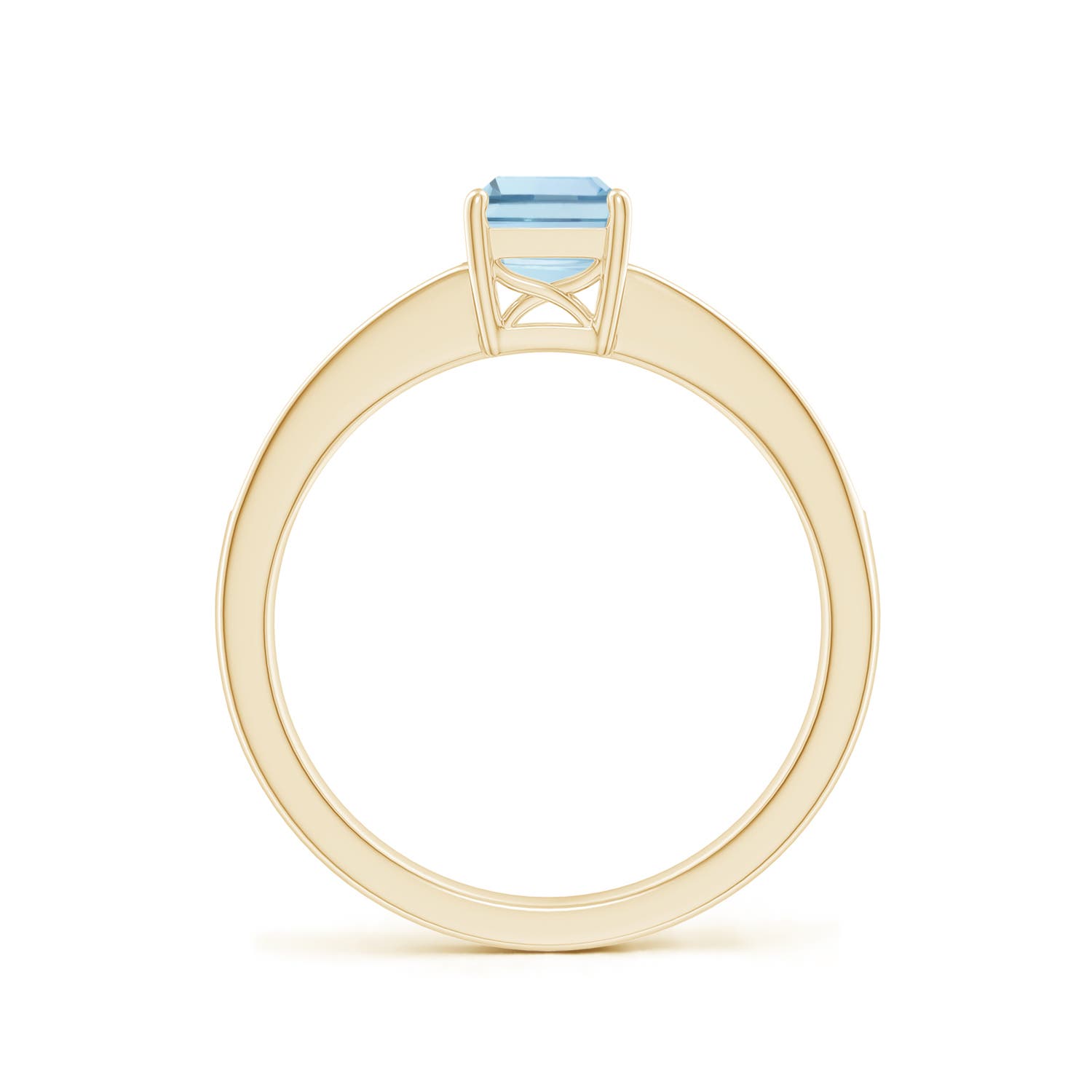 AA - Aquamarine / 0.93 CT / 14 KT Yellow Gold