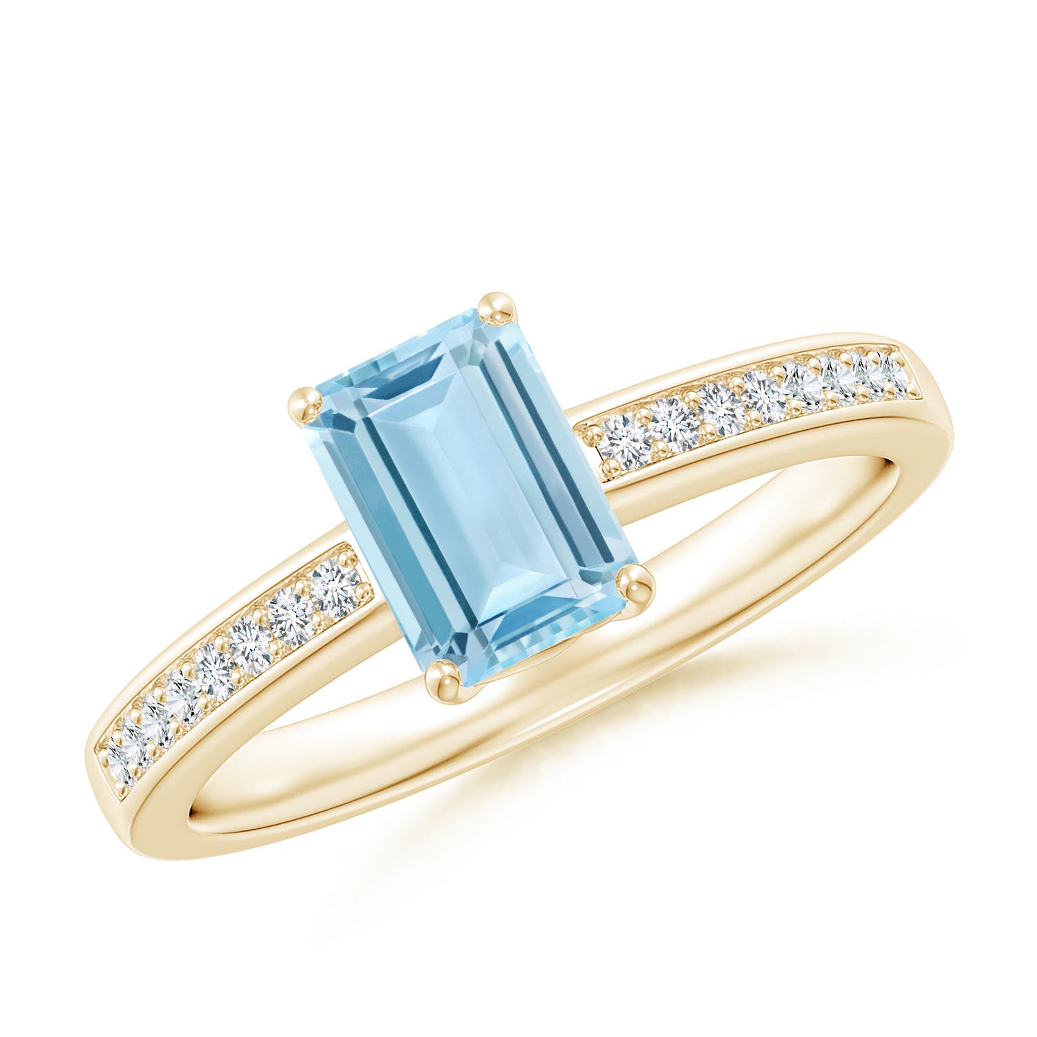 AAA - Aquamarine / 0.93 CT / 14 KT Yellow Gold