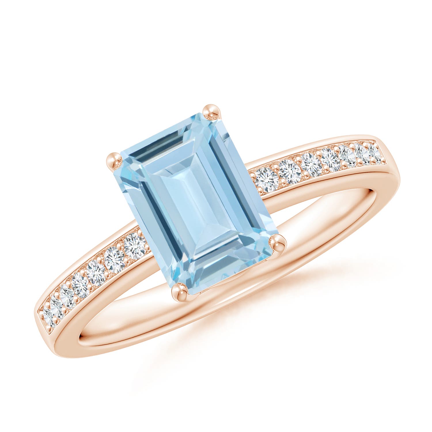 AA - Aquamarine / 1.49 CT / 14 KT Rose Gold