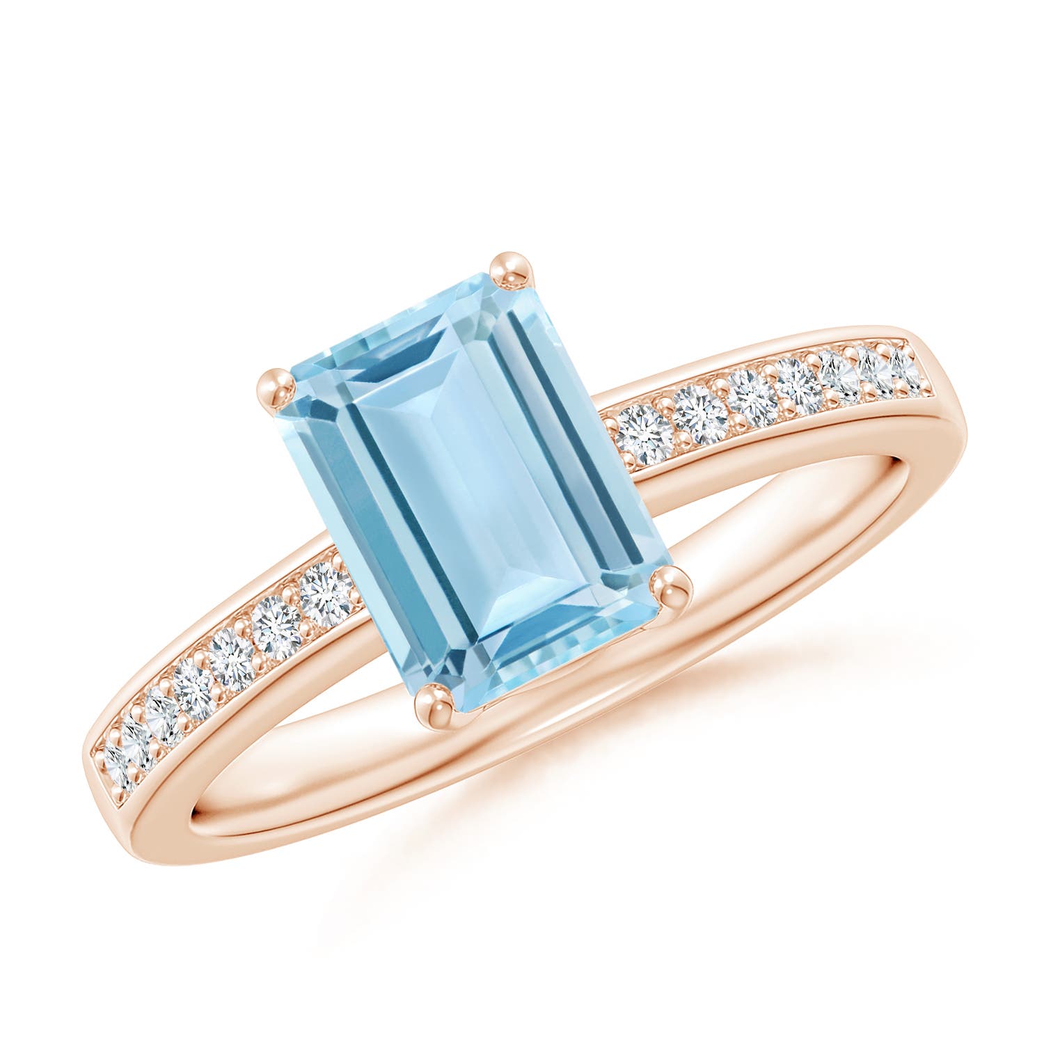 AAA - Aquamarine / 1.49 CT / 14 KT Rose Gold