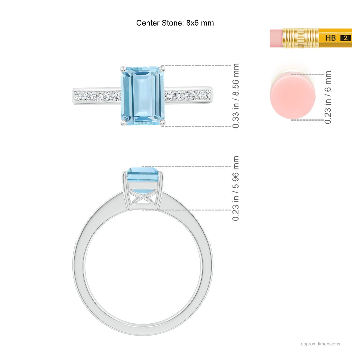 AAA - Aquamarine / 1.49 CT / 14 KT White Gold