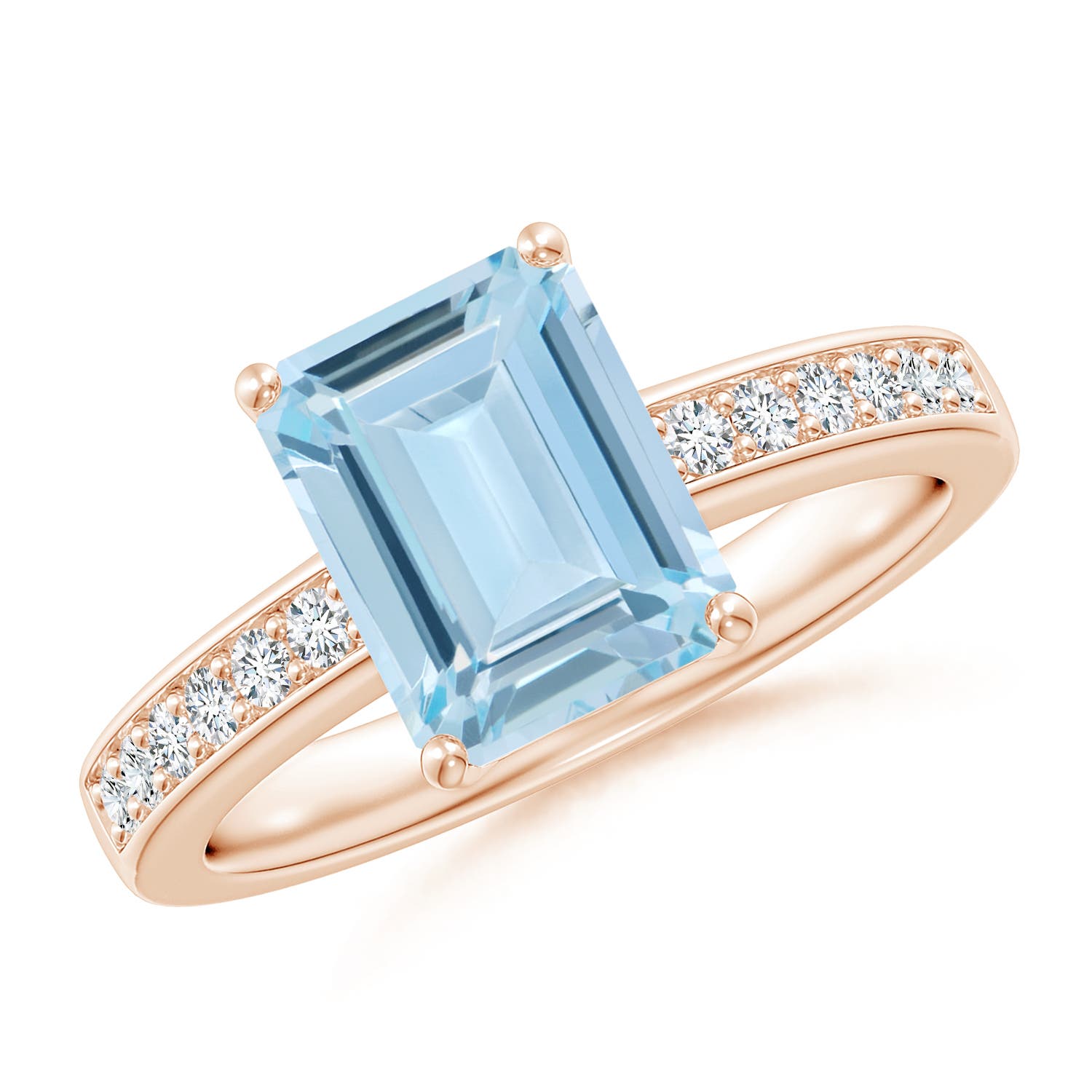 AA - Aquamarine / 2.14 CT / 14 KT Rose Gold