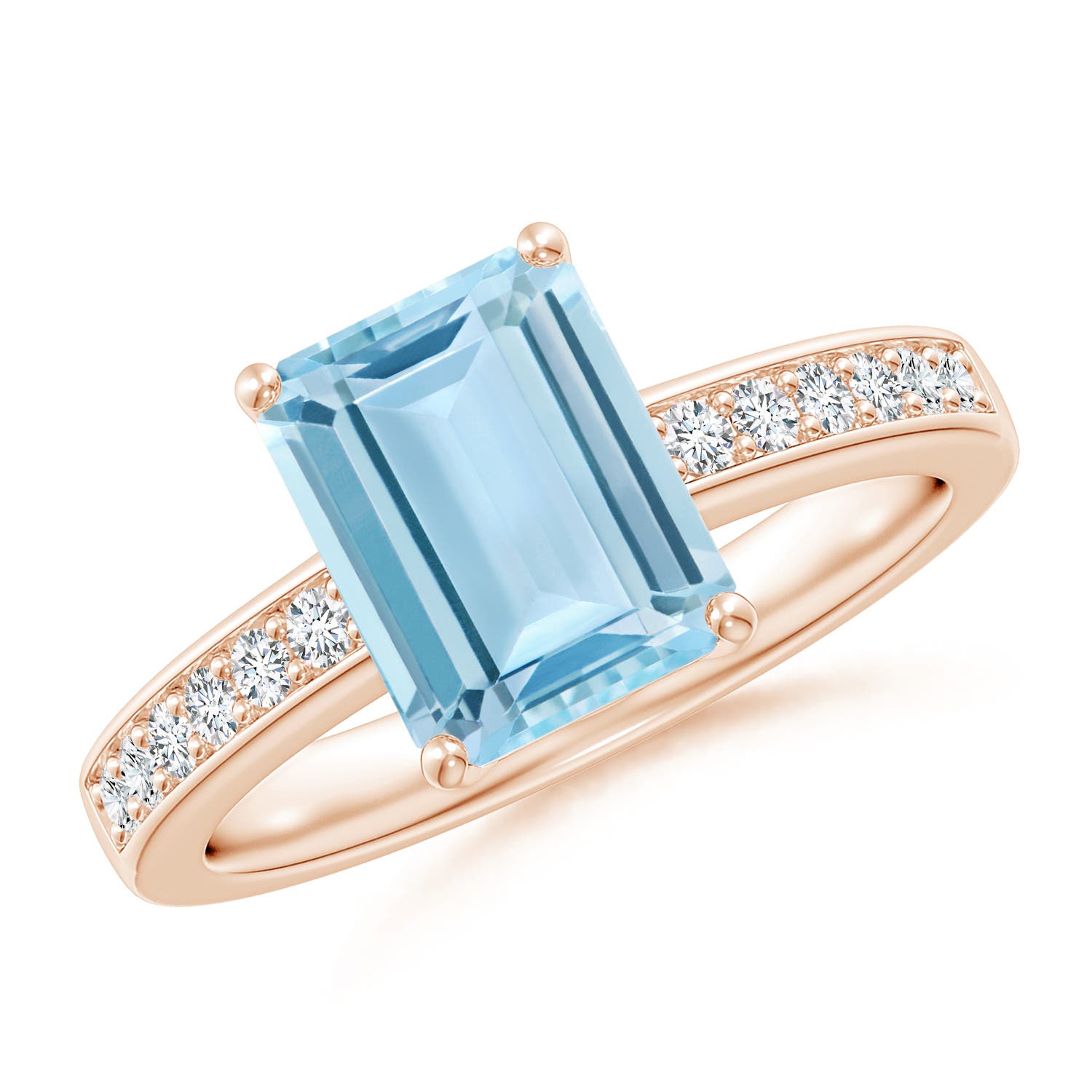 AAA - Aquamarine / 2.14 CT / 14 KT Rose Gold