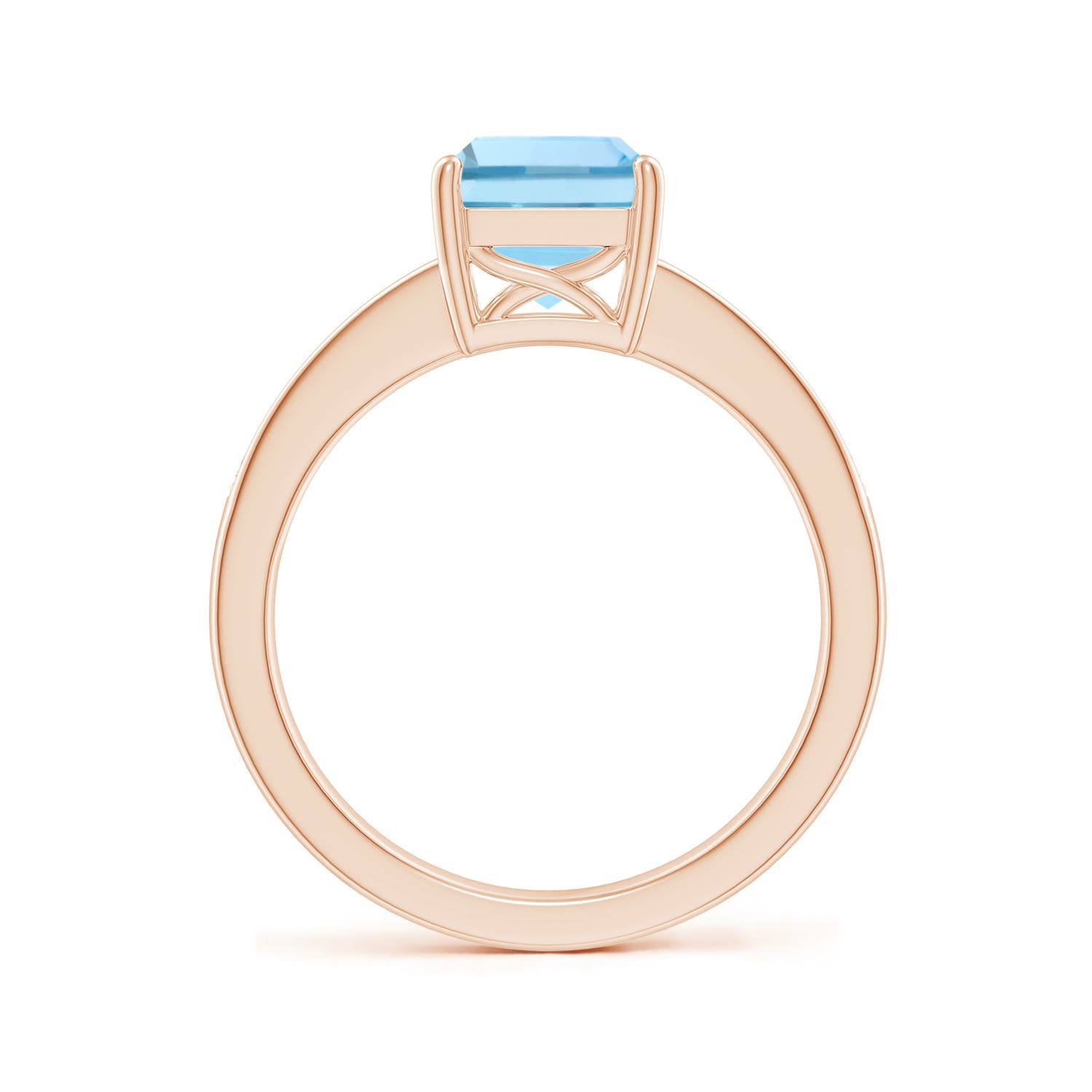 AAAA - Aquamarine / 2.14 CT / 14 KT Rose Gold