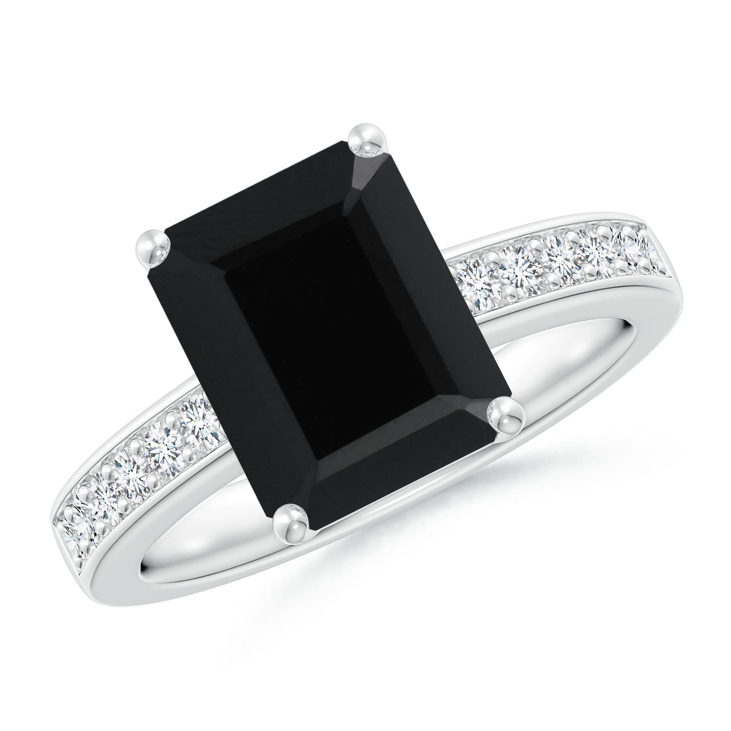 14K White Gold Onyx Diamond Ring – Shalimar Custom Jewelers