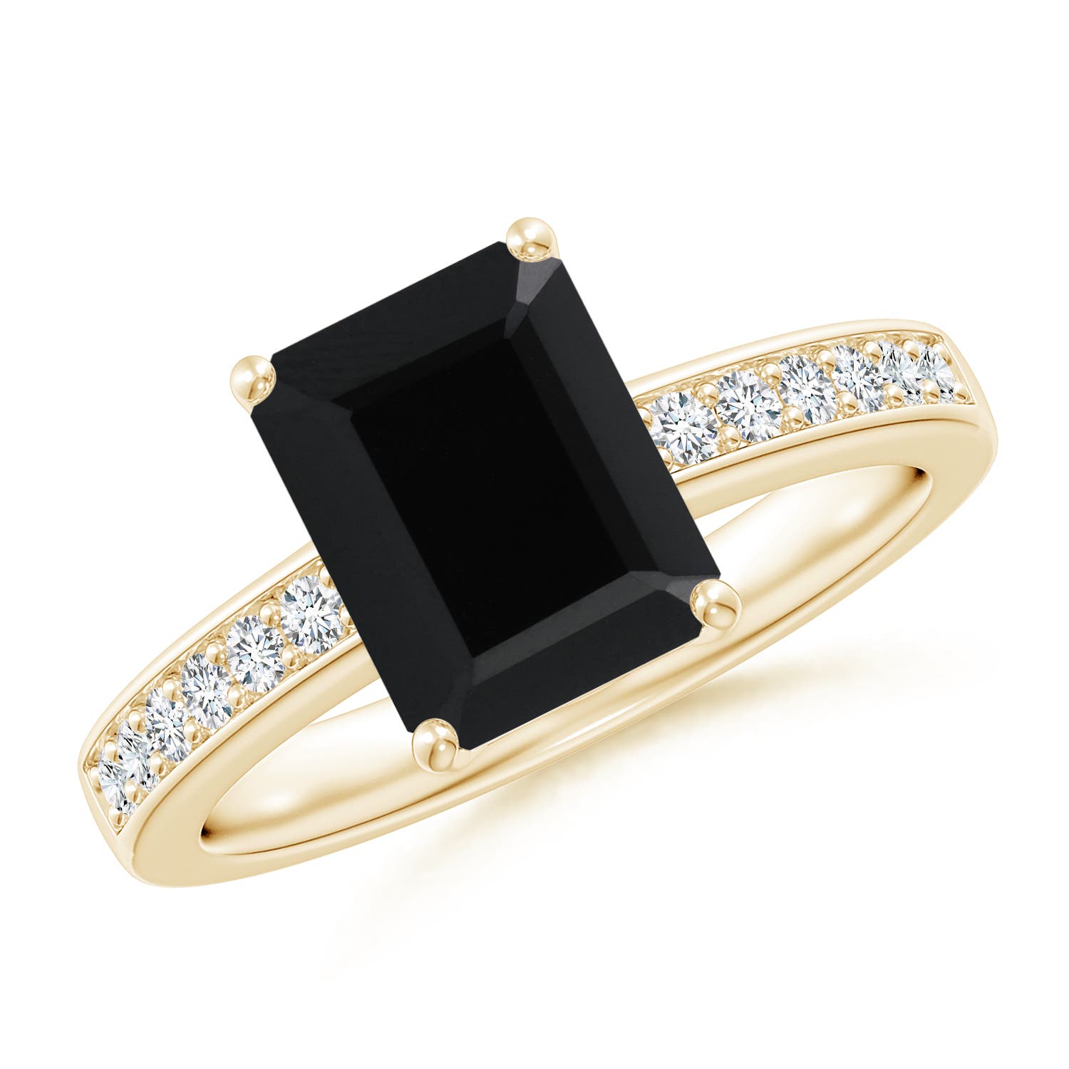 AAA - Black Onyx / 1.94 CT / 14 KT Yellow Gold