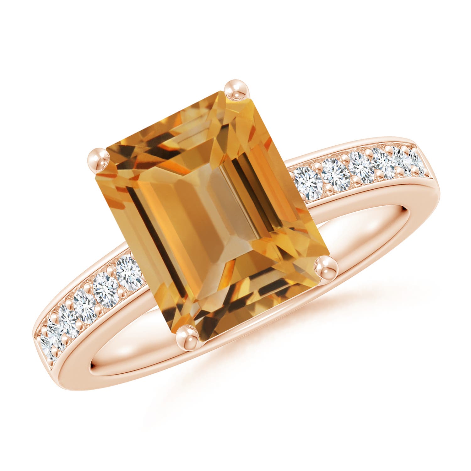 A - Citrine / 3.27 CT / 14 KT Rose Gold