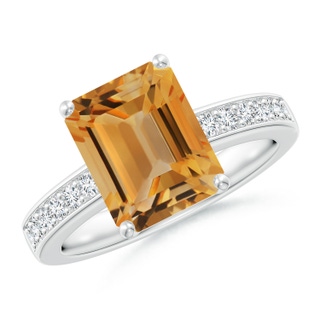 Emerald Cut A Citrine