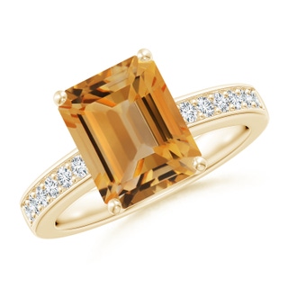 Emerald Cut A Citrine