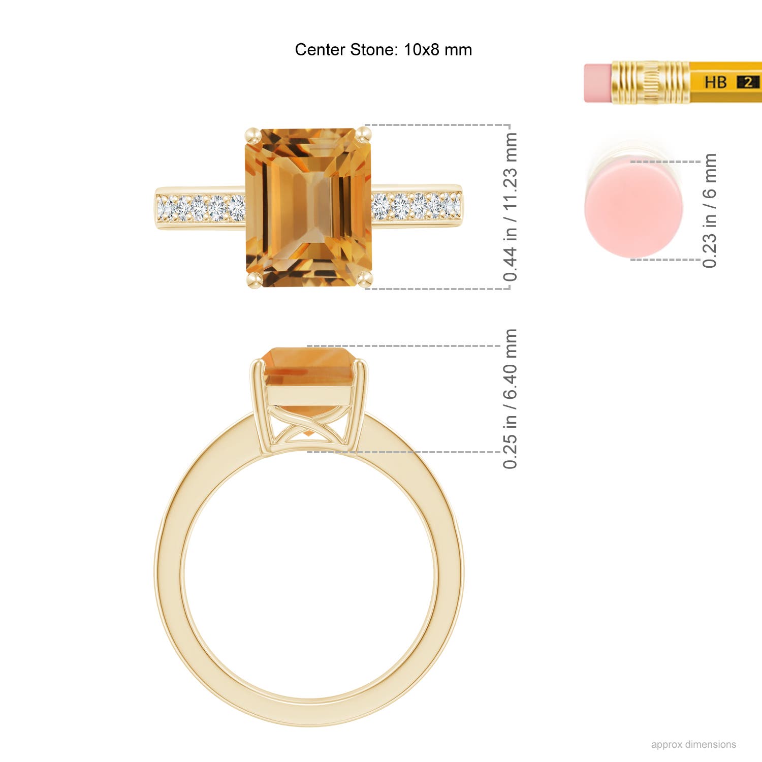 A - Citrine / 3.27 CT / 14 KT Yellow Gold