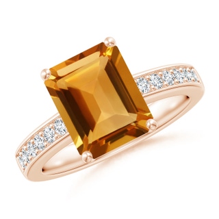 Emerald Cut AA Citrine