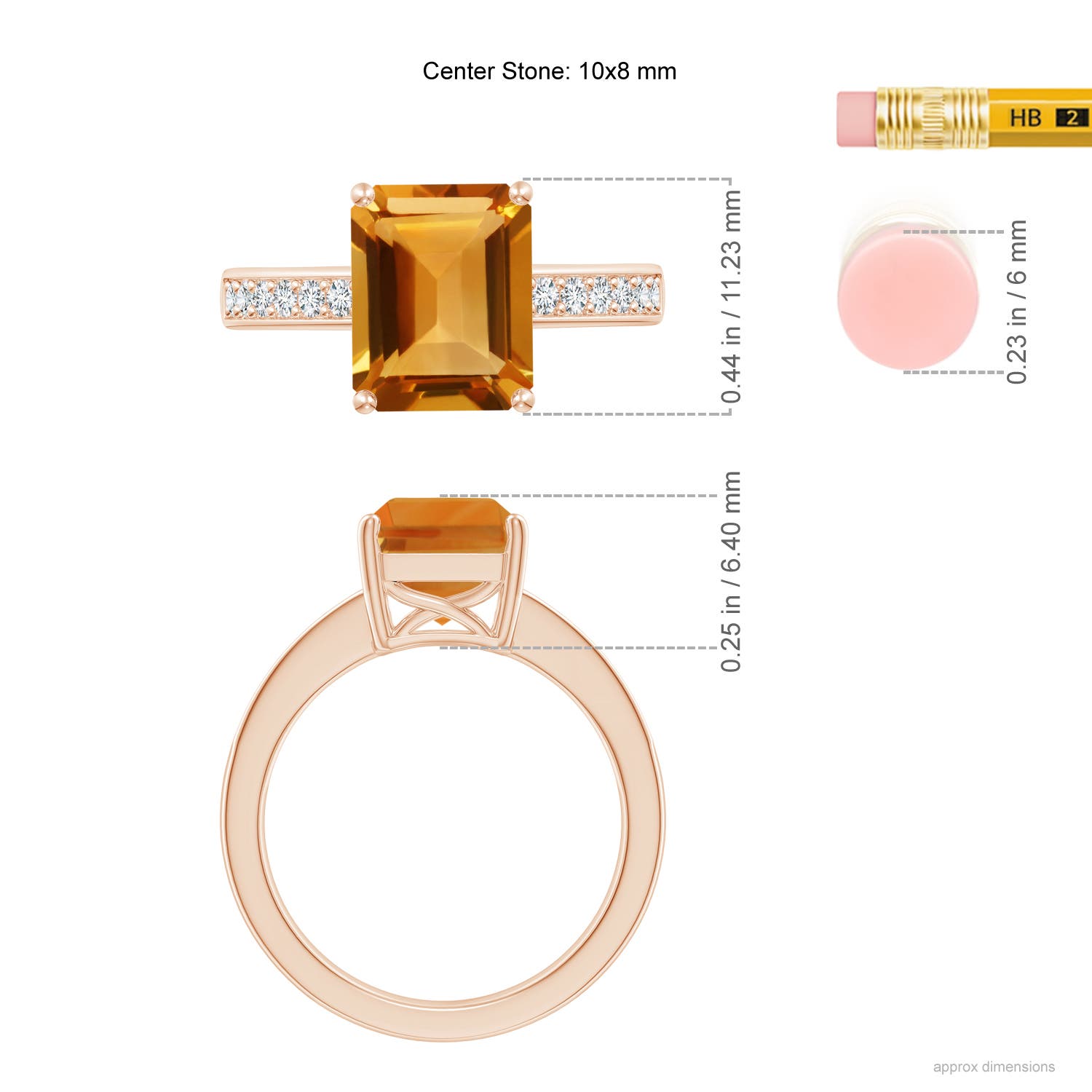 AA - Citrine / 3.27 CT / 14 KT Rose Gold